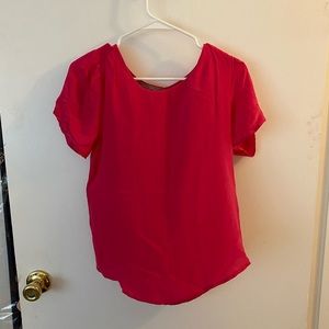 Short sleeve pink top